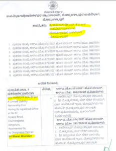 ಸರ್ವೆ ನಂಬರ್ 150ರಲ್ಲಿರುವ ಜಮೀನನ್ನು ಭರತ್ ಬಂಡಾರಿ ಎನ್ನುವವರ ಪ್ರಣೋವಾ ರಿಯಾಲ್ಟಿ ಗೆ ಖಾತೆ ವರ್ಗಾವಣೆ ಮಾಡಿಕೊಡಲಾಗಿದೆ