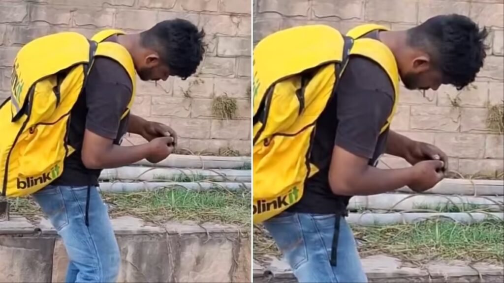 Chandigarh blinkit delivery boy