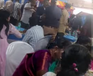 ಪರಿಸರಾಧಿಕಾರಿ ಮಂಜುನಾಥ್ ಅವರ ಬೀಳ್ಕೊಡುಗೆಯ ನಾನ್ ವೆಜ್ ಪಾರ್ಟಿಯಲ್ಲಿ ಮಾಂಸಹಾರ ಸೇವನೆ